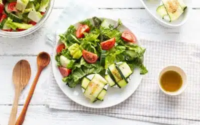 Zucchini-Ziegenkäse-Päckchen Salat